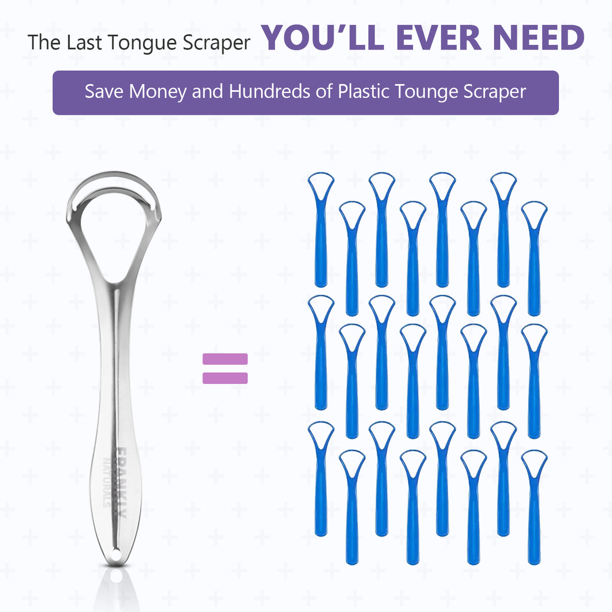 Stainless Steel Tongue Scraper 3-Pack with Travel Case – image 4 of 7