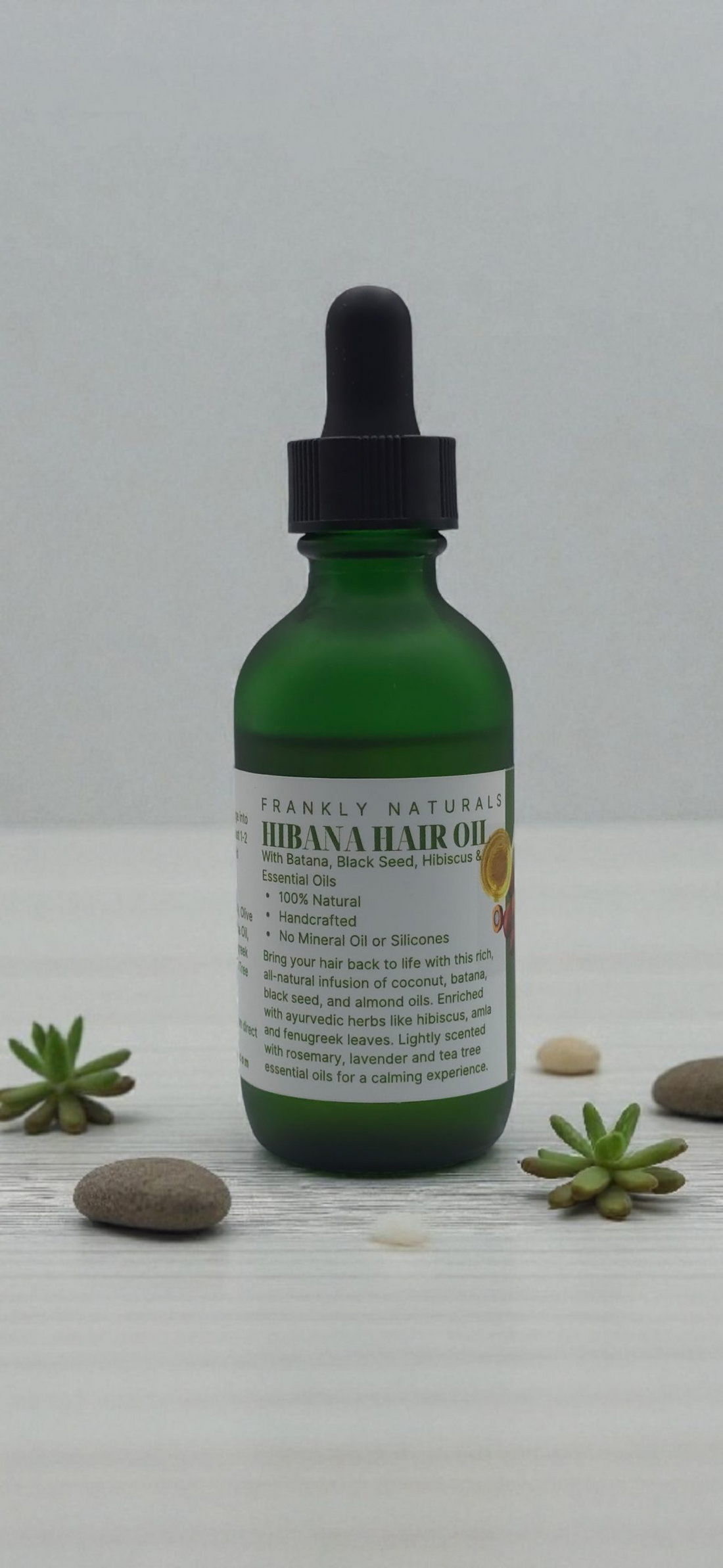 Hibana Hair Oil – Batana, Hibiscus, Rosemary & Black Seed