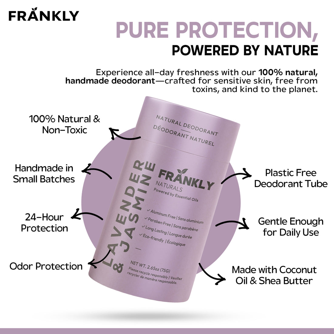 Natural Deodorant – Lavender & Jasmine