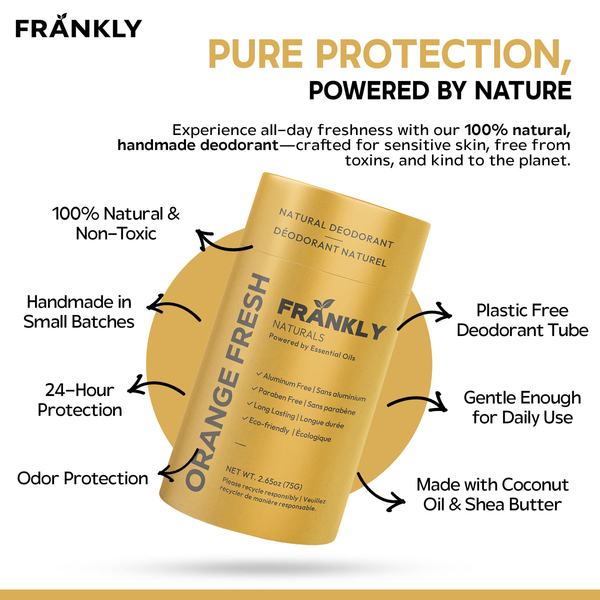 Natural Deodorant – Orange Fresh – image 2 of 5