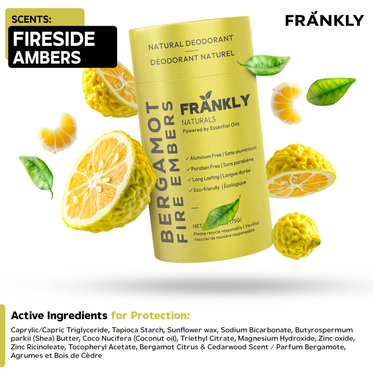 Natural Deodorant – Bergamot & Fire Embers – image 3 of 4