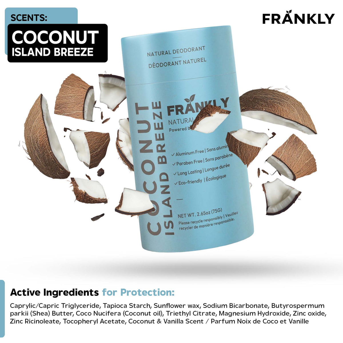 Natural Deodorant – Coconut Island Breeze (Vanilla & Coconut) – image 4 of 4