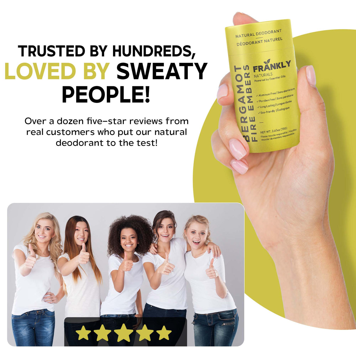 Natural Deodorant – Bergamot & Fire Embers – image 4 of 4