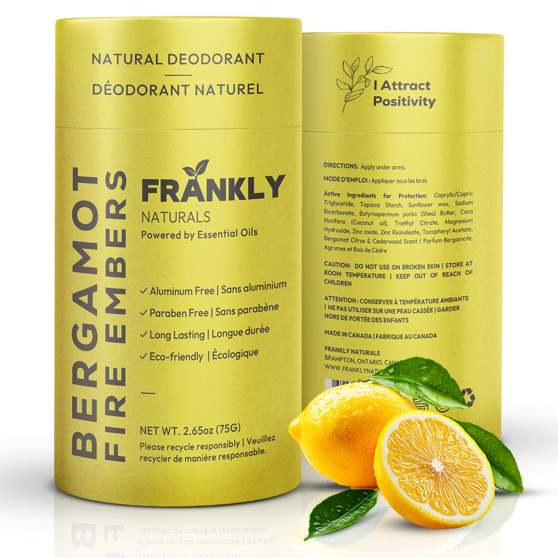 Natural Deodorant – Bergamot & Fire Embers